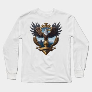 Eagle on the top of the world Long Sleeve T-Shirt